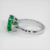 4.63 Ct. Emerald Ring, 18K White Gold 4