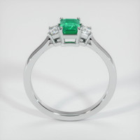 0.82 Ct. Emerald Ring, 18K White Gold 3