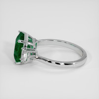 2.64 Ct. Emerald Ring, 18K White Gold 4