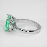 3.29 Ct. Emerald Ring, 18K White Gold 4