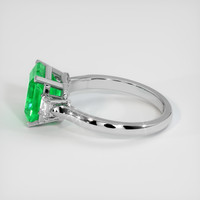3.39 Ct. Emerald Ring, 18K White Gold 4