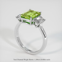 2.88 Ct. Gemstone Ring, 18K White Gold 2