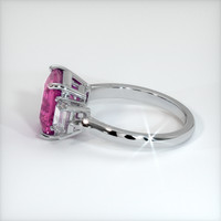 3.11 Ct. Sapphire Ring, 18K White Gold 4