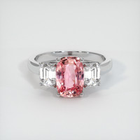 1.96 Ct. Sapphire Ring, 18K White Gold 1