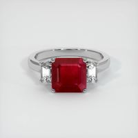 2.92 Ct. Ruby Ring, 18K White Gold 1