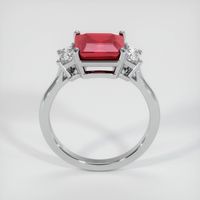 2.92 Ct. Ruby Ring, 18K White Gold 3