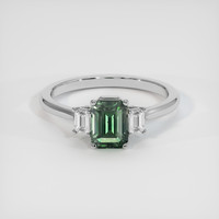 2.15 Ct. Sapphire Ring, 18K White Gold 1