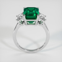 4.30 Ct. Emerald Ring, 18K White Gold 3