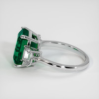 4.30 Ct. Emerald Ring, 18K White Gold 4