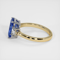 2.57 Ct. Blue Sapphire Ring, 14K White & Yellow 4