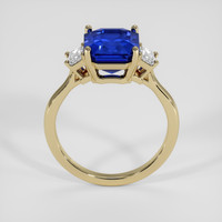 4.02 Ct. Blue Sapphire Ring, 10K Yellow Gold 3