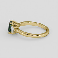 1.14 Ct. Yellowish Green Sapphire Ring, 10K Yellow Gold 4