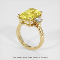 8.57 Ct. Yellow Sapphire Ring, 10K Yellow Gold 2