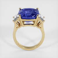 11.20 Ct. Blue Sapphire Ring, 14K Yellow Gold 3