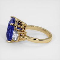 11.20 Ct. Blue Sapphire Ring, 14K Yellow Gold 4