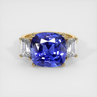 7.24 Ct. Blue Sapphire Ring, 14K Yellow Gold 1