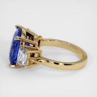 7.24 Ct. Blue Sapphire Ring, 14K Yellow Gold 4