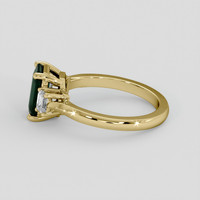 2.00 Ct. Bluish Green Sapphire Ring, 14K Yellow Gold 4