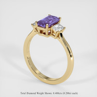 1.47 Ct. Sapphire Ring, 14K Yellow Gold 2