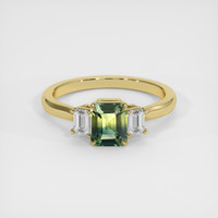 1.10 Ct. Bi Color Sapphire Ring, 14K Yellow Gold 1