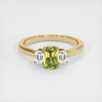 0.99 Ct. Sapphire Ring, 14K Yellow Gold 1
