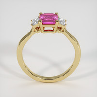 1.45 Ct. Pink Sapphire Ring, 14K Yellow Gold 3