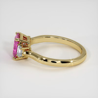 1.45 Ct. Pink Sapphire Ring, 14K Yellow Gold 4
