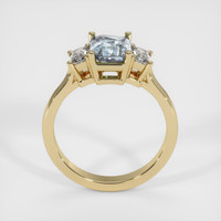 2.03 Ct. Bluish Green Sapphire Ring, 14K Yellow Gold 3