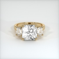 5.98 Ct. White Sapphire Ring, 14K Yellow Gold 1
