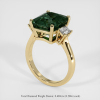 6.18 Ct. Sapphire Ring, 14K Yellow Gold 2