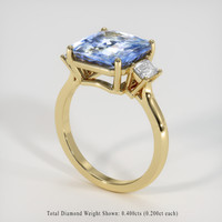 5.04 Ct. Sapphire Ring, 18K Yellow Gold 2