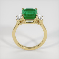 3.70 Ct. Emerald Ring, 18K Yellow Gold 3