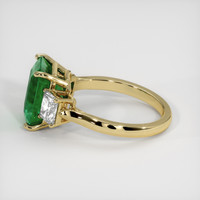 3.70 Ct. Emerald Ring, 18K Yellow Gold 4