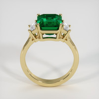3.11 Ct. Emerald Ring, 18K Yellow Gold 3