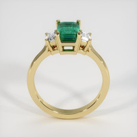 1.41 Ct. Emerald  Ring - 18K Yellow Gold