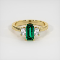 Emerald Ring 0.88 Ct., 18K Yellow Gold Preview