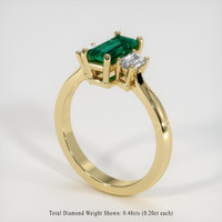 Emerald Ring 0.88 Ct., 18K Yellow Gold Preview