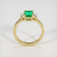 1.19 Ct. Emerald Ring, 18K Yellow Gold 3