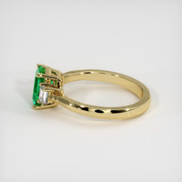 1.19 Ct. Emerald Ring, 18K Yellow Gold 4