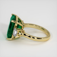 5.96 Ct. Emerald Ring, 18K Yellow Gold 4