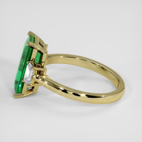2.66 Ct. Emerald Ring, 18K Yellow Gold 4
