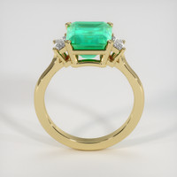 3.45 Ct. Emerald Ring, 18K Yellow Gold 3