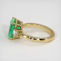 3.45 Ct. Emerald Ring, 18K Yellow Gold 4