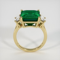 7.26 Ct. Emerald Ring, 18K Yellow Gold 3