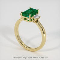 2.29 Ct. Emerald Ring, 18K Yellow Gold 2