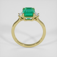 4.51 Ct. Emerald Ring, 18K Yellow Gold 3