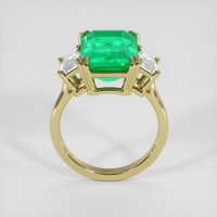 6.44 Ct. Emerald Ring, 18K Yellow Gold 3