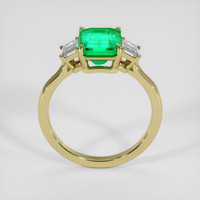 3.47 Ct. Emerald Ring, 18K Yellow Gold 3