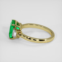 3.47 Ct. Emerald Ring, 18K Yellow Gold 4