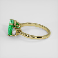 4.16 Ct. Emerald Ring, 18K Yellow Gold 4